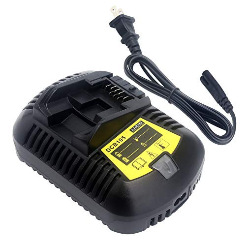 Yongcell Charger Replacement for DeWALT 12V/20V MAX Lithium Ion Charger DCB107 DCB112 DCB105, Charges all DEWALT 12V and 20V MAX Li-Ion Batteries DCB205 DCB204 DCB203 DCB206 DCB606 DCB120 DCB127