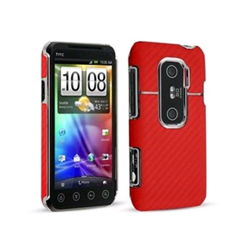 Technocel Graphite Shield for HTC Evo 3G - Red