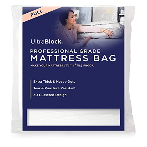 UltraBlock Mattress Bag for Moving  Storage or Disposal - Full Size Heavy Duty 6