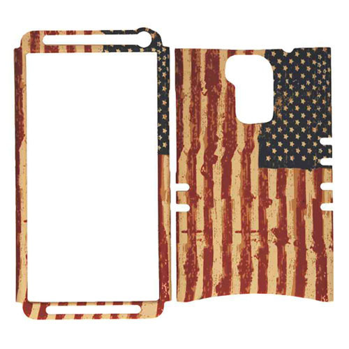 Unlimited Cellular Rocker Series Snap-On for HTC One Max - Distressed USA Flag