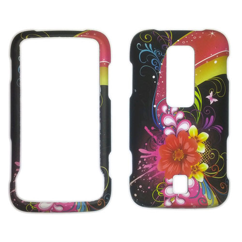 Cube Snap-On Case for Huawei Ascend (Artistic Flowers)