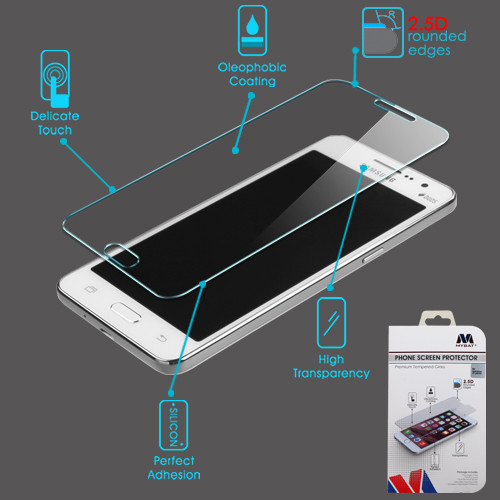MYBAT Tempered Glass Screen Protector (2.5D) for Galaxy J7 (2015)