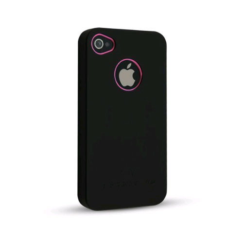 Technocel Exo Shield for Apple iPhone 4 - Black/Pink