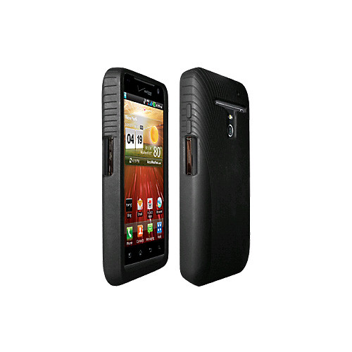 OEM Verizon Silicone Case for LG Revolution VS910 (Black) (Bulk Packaging)