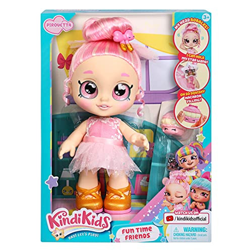 Kindi Kids Fun Time Friends - Pre-School Play Doll  Pirouetta - for Ages 3+ | Changeable Clothes and Removable Shoes