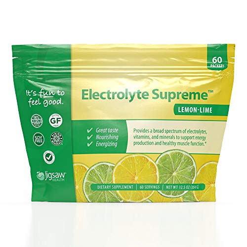 Jigsaw Health Electrolyte Supreme Packets, Lemon Lime, 60 Servings