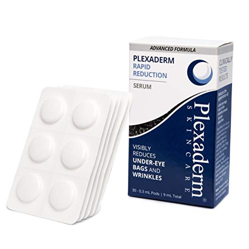Plexaderm Rapid Reduction Eye Serum Pods - Advanced Formula - Anti Aging Serum Visibly Reduces Under Eye Bags  Wrinkles  Dark Circles  Fine Lines & Crow's Feet Instantly