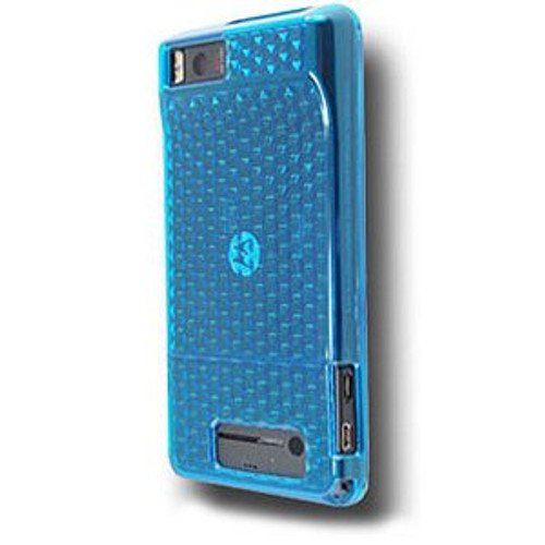 OEM Verizon Motorola Droid X MB810 High Gloss Silicone Case (Blue) (Bulk Packaging)