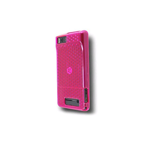 Motorola Droid X MB810 High Gloss Silicone Case (Pink) (Bulk Packaging)
