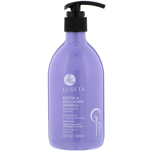 Luseta Beauty  Biotin & Collagen  Shampoo  16.9 fl oz (500 ml)