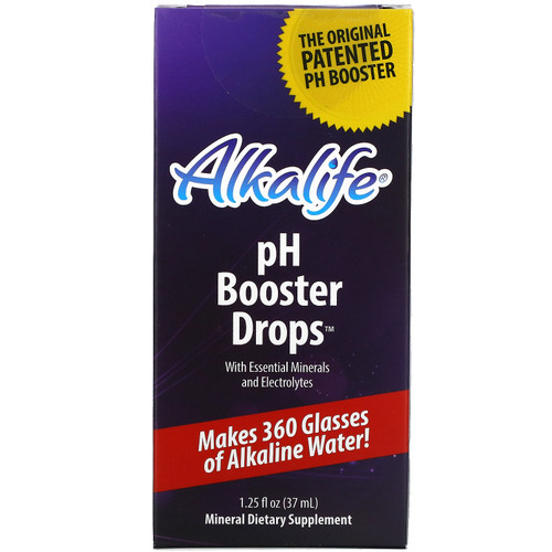 Alkalife  pH Booster Drops with Essential Minerals and Electrolytes  1.25 fl oz (37 ml)