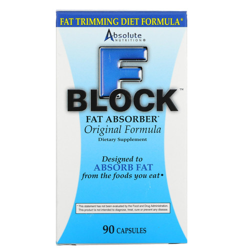 Absolute Nutrition  FBlock  Fat Absorber  Original Formula  90 Capsules