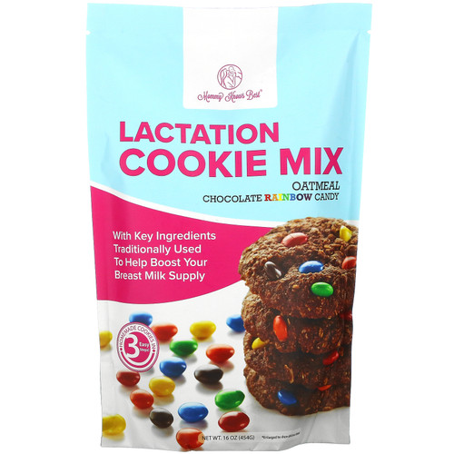 Mommy Knows Best  Lactation Cookie Mix  Oatmeal Chocolate Rainbow Candy  16 oz ( 454 g)