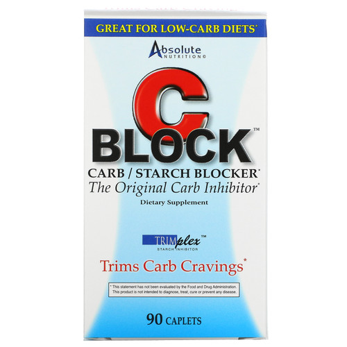 Absolute Nutrition  CBlock  Carb/Starch Blocker  90 Caplets