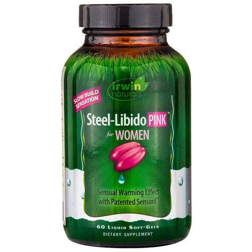 Irwin Naturals  Steel-Libido  Pink  For Women  60 Liquid Soft-Gels