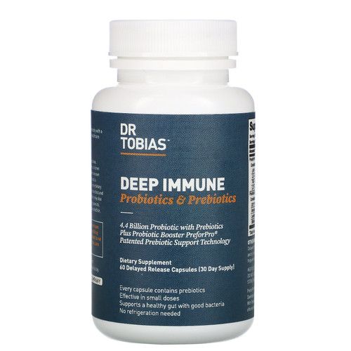 Dr. Tobias  Deep Immune  Probiotics & Prebiotics  60 Delayed Release Capsules