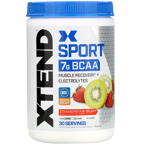 Xtend  Sport  7G BCAA  Strawberry Kiwi Splash  12.2 oz (345 g)