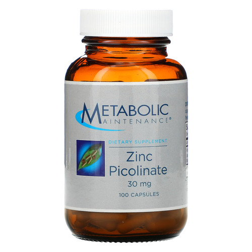 Metabolic Maintenance  Zinc Picolinate  30 mg  100 Capsules