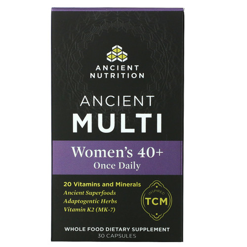 Dr. Axe / Ancient Nutrition, Ancient Multi, Women's 40+ Once Daily, 30 Capsules