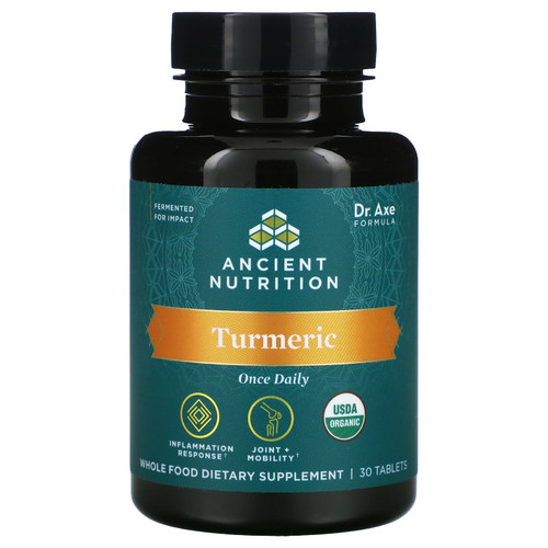 Dr. Axe / Ancient Nutrition  Turmeric  Once Daily  30 Tablets