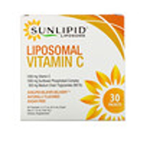 SunLipid  Liposomal Vitamin C  Naturally Flavored  30 Packets  0.17 oz (5.0 ml) Each