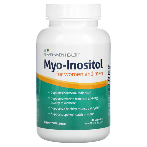 Fairhaven Health  Myo-Inositol  For Women and Men  120 Capsules