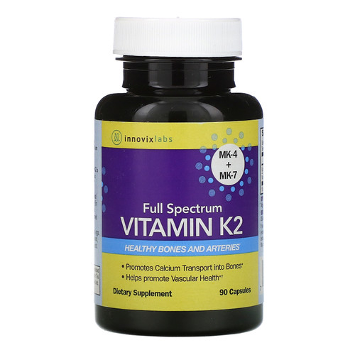 InnovixLabs  Full Spectrum Vitamin K2  90 Capsules