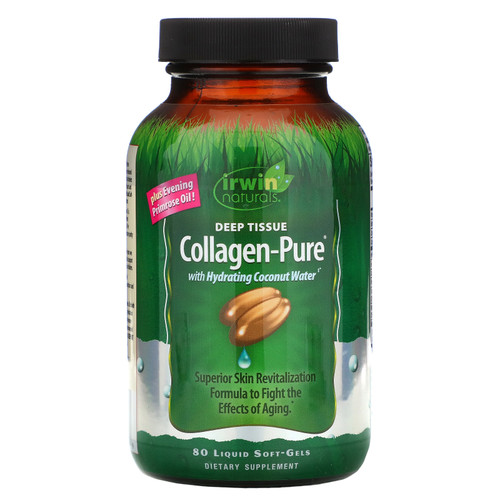 Irwin Naturals  Collagen-Pure  Deep Tissue  80 Liquid Soft-Gels