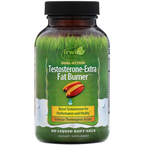 Irwin Naturals  Testosterone-Extra Fat Burner  60 Liquid Soft-Gels
