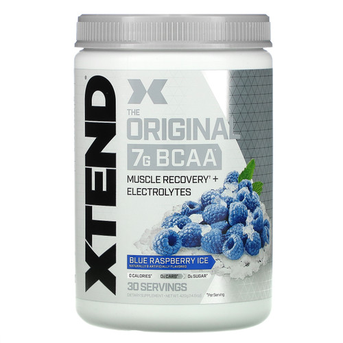 Xtend  The Original 7G BCAA  Blue Raspberry Ice  14.8 oz (420 g)