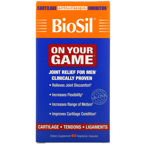 BioSil by Natural Factors  On Your Game  60 Vegetarian Capsules
