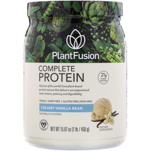 PlantFusion  Complete Protein  Creamy Vanilla Bean  15.87 oz (450 g)