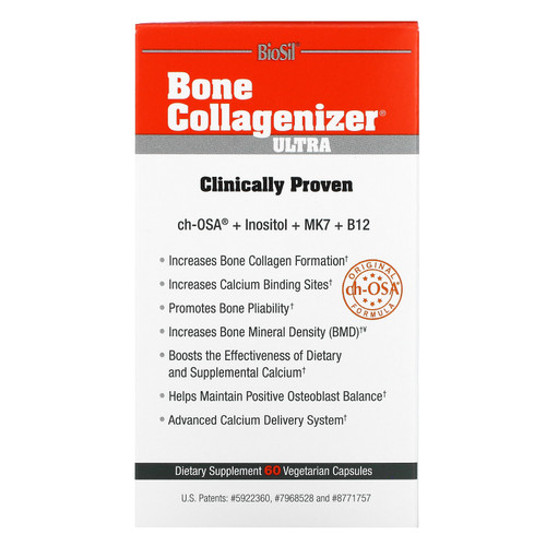 BioSil by Natural Factors  Bone Collagenizer Ultra  60 Vegetarian Capsules