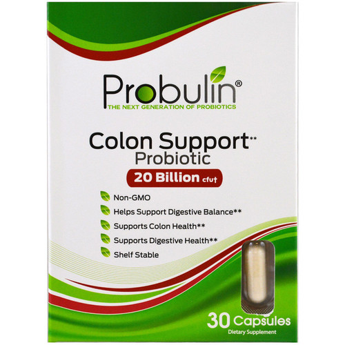 Probulin  Colon Support  Probiotic  30 Capsules