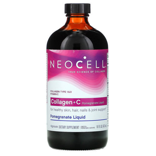 Neocell  Collagen + C Pomegranate Liquid  4 g  16 fl oz (473 ml)