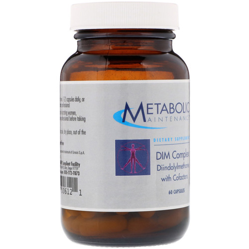 Metabolic Maintenance  DIM Complex  Diindolylmethane with CoFactors  60 Capsules