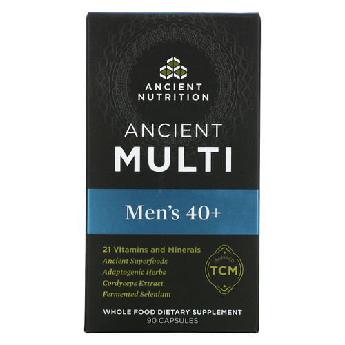 Dr. Axe / Ancient Nutrition, Ancient Multi, Men's 40+, 90 Capsules