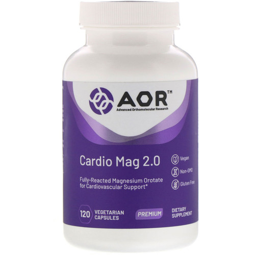 Advanced Orthomolecular Research AOR  Cardio Mag 2.0  120 Vegetarian Capsules