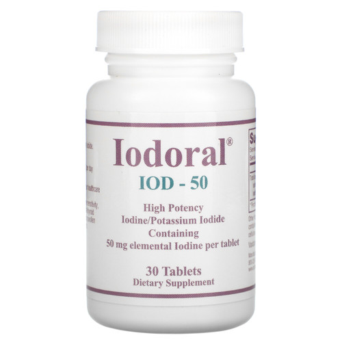 Optimox  Iodoral  IOD-50  50 mg  30 Tablets