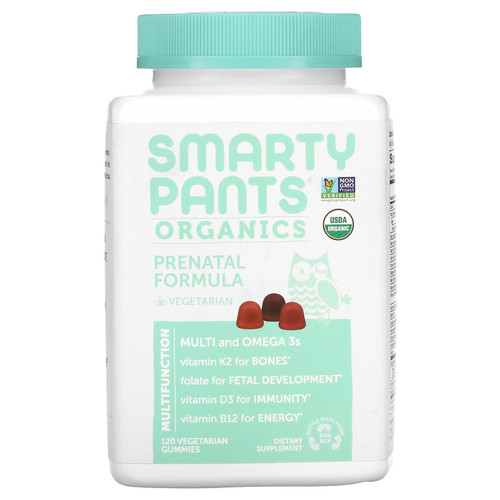 SmartyPants  Organics  Prenatal Formula  Grape  Blueberry  and Mixed Berry  120 Vegetarian Gummies