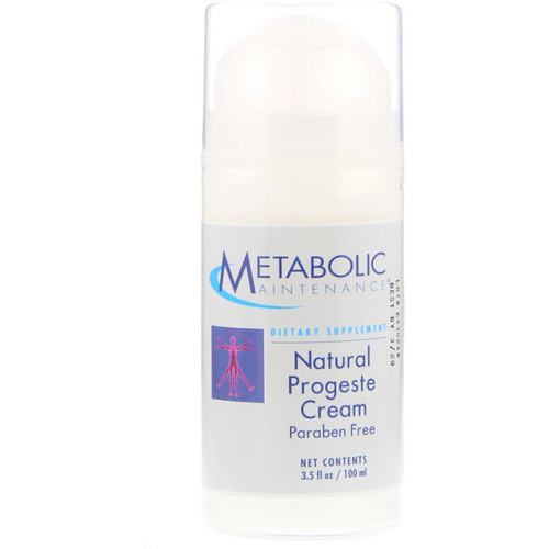 Metabolic Maintenance  Natural Progeste Cream  3.5 fl oz (100 ml)