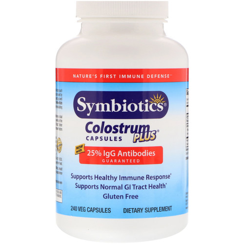 Symbiotics  Colostrum Plus  240 Veg Capsules