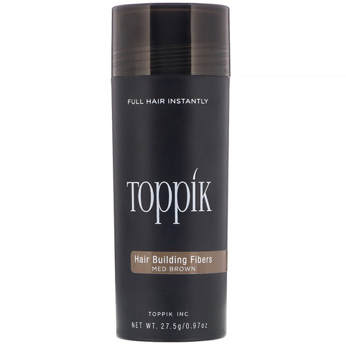 Toppik  Hair Building Fibers  Medium Brown  0.97 oz (27.5 g)