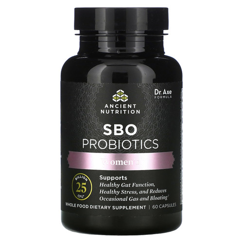 Dr. Axe / Ancient Nutrition  Women's SBO Probiotics  25 Billion CFU  60 Capsules