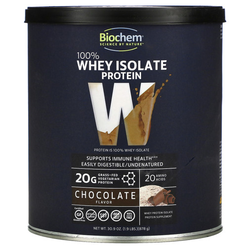 Biochem  100% Whey Isolate Protein  Chocolate  1.9 lbs (878 g)