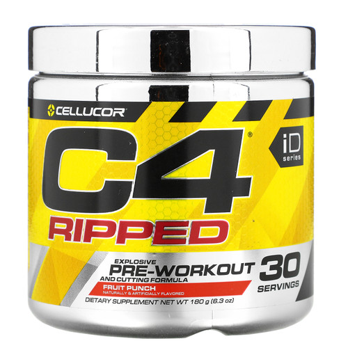 Cellucor  C4 Ripped  Pre-Workout  Fruit Punch  6.34 oz (180 g)