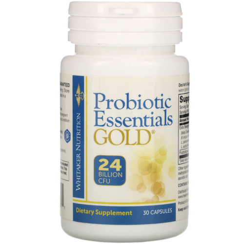 Whitaker Nutrition  Probiotic Essentials Gold  24 Billion CFU  30 Capsules