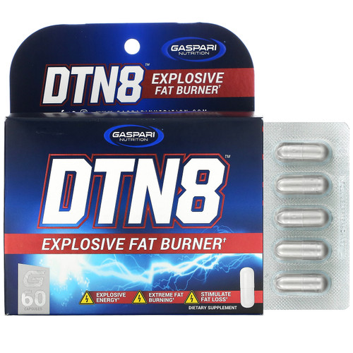 Gaspari Nutrition  DTN8  Explosive Fat Burner  60 Capsules