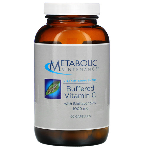 Metabolic Maintenance  Buffered Vitamin C with Bioflavonoids  1 000 mg  90 Capsules