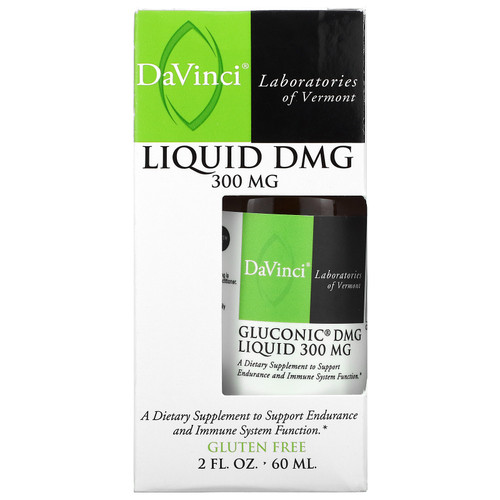 DaVinci Laboratories of Vermont, Gluconic DMG Liquid, 300 mg, 2 fl oz (60 ml)